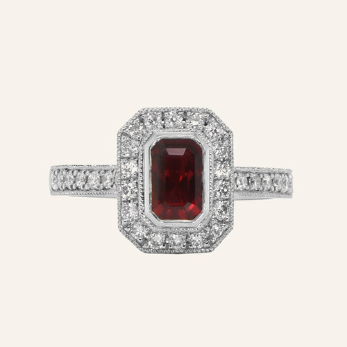 Bordeaux Platinum Ring