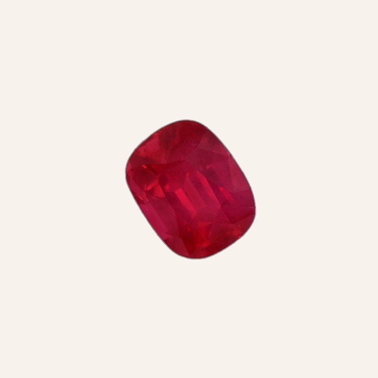 1.28ct Mozambique Ruby — GRS certificate