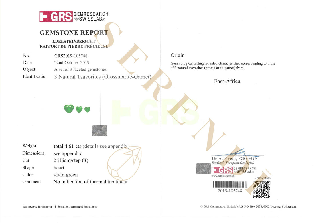 Heart of Venus — GRS certificate
