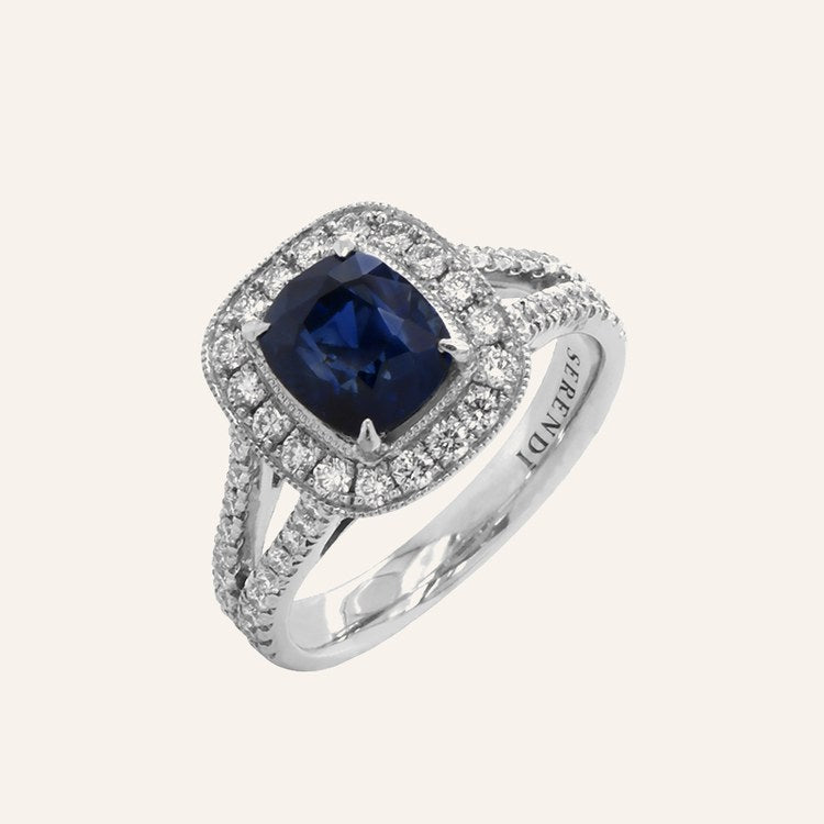 Enchanted Blue Sapphire Ring — GRS certificate
